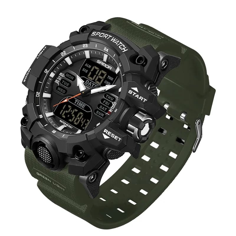 SANDA Emperean Sport Watch – Army Green