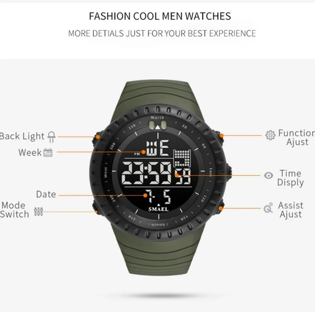 SMAEL Outdoor Digital Sports Watch